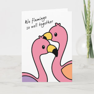 Flamingo So Well Anniversary/Love Card