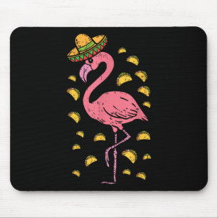Flamingo Sombrero Tacos Cinco De Mayo Fiesta Mexic Mouse Mat