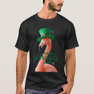 Flamingo St. Patrick’s Day T-Shirt | Cute Irish Fl
