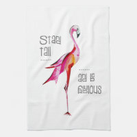 Flamingo Stand Tall Be Fabulous Funny Saying Gift