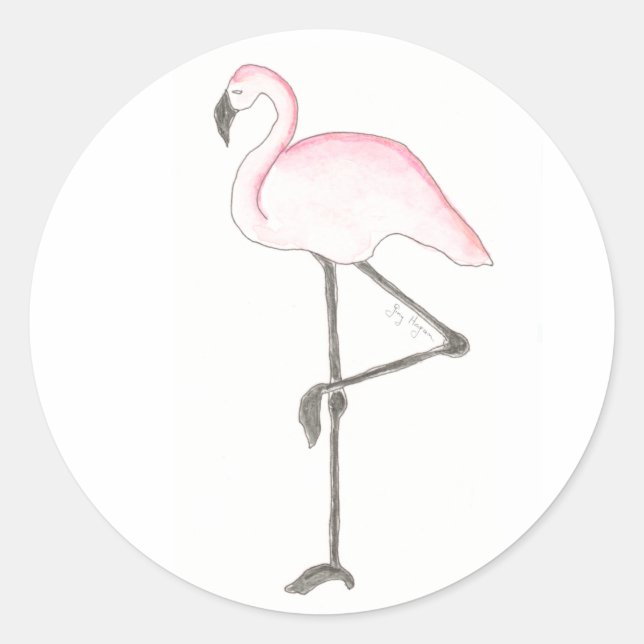 Flamingo Sticker (Front)