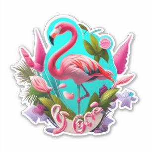 Flamingo Stickers to Brighten Your Day