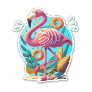 Flamingo Stickers to Brighten Your Day
