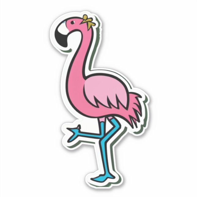 Flamingo Stickers to Brighten Your Day (Front)