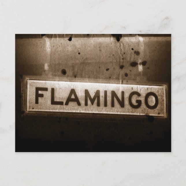 Flamingo Street Las Vegas Postcard (Front)