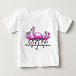Flamingo Strip Baby T-Shirt