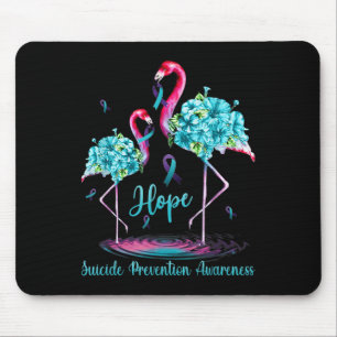 Flamingo Suicide Prevention Awareness  Mouse Mat