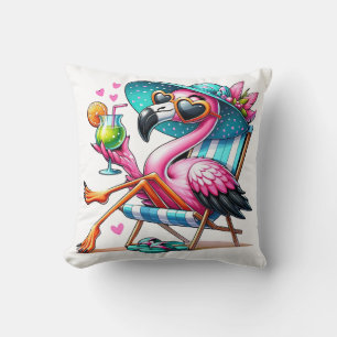 Flamingo summer cool cushion