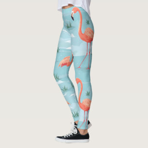 Flamingo Summer Pattern Leggings