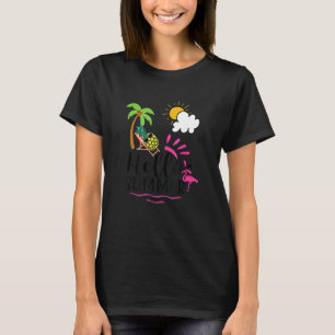 Flamingo Summer Sunshine Pineapple Sunglasses T-Shirt