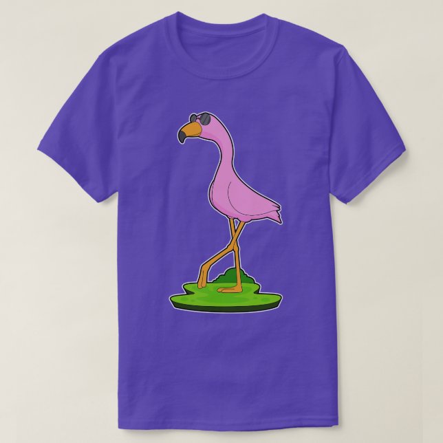 Flamingo Sunglasses T-Shirt (Design Front)