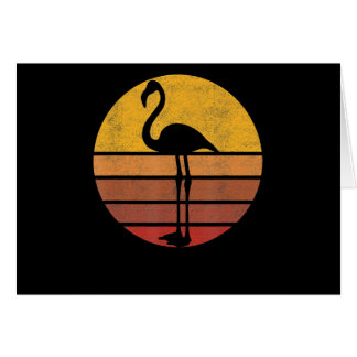 Flamingo |Sunset Trendy Animal Silhouette Flamingo