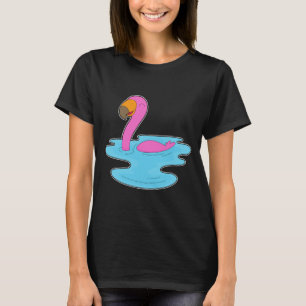 Flamingo Swimming T-Shirt