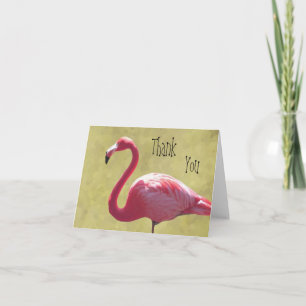 Flamingo Thank You Card