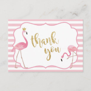 Flamingo Birthday Card Template