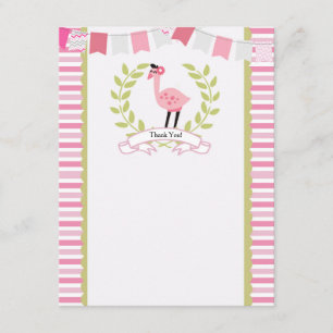 Flamingo Thank You Card *Can Personalise*