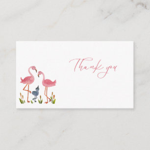 Flamingo Thank you  Enclosure Card