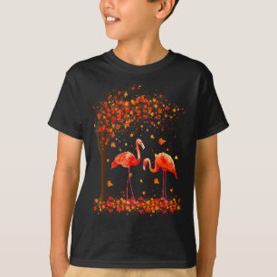 Flamingo Thanksgiving Halloween It's Fall Y'all Au T-Shirt