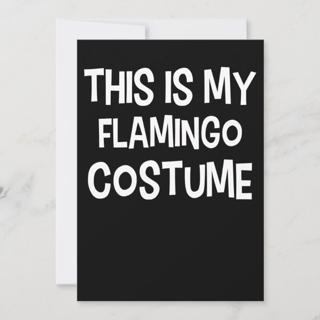 Flamingo | This Is My Flamingo Costume Save The Date (Front)