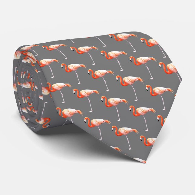 Flamingo Tie (Rolled)