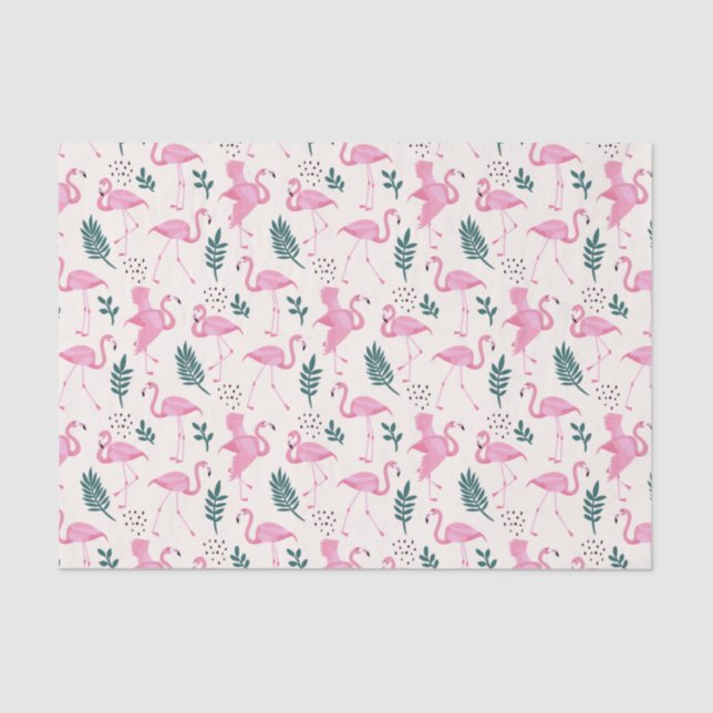 Flamingo  tissue paper (Front)