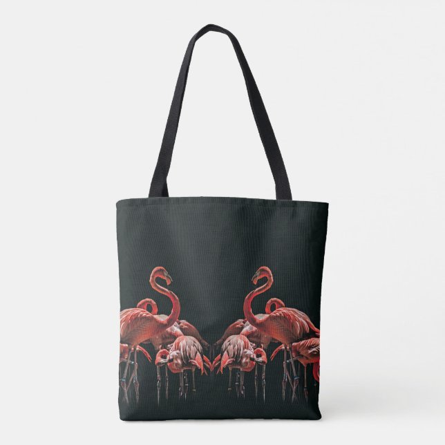 flamingo tote bag (Back)