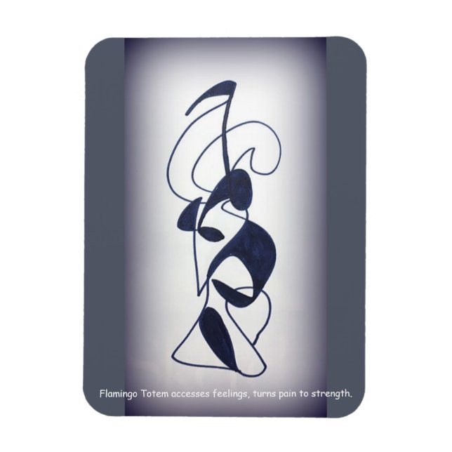 Flamingo Totem Magnet (Vertical)
