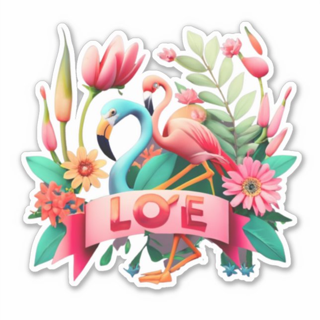 Flamingo Transform Your Space with Stickers (Front)