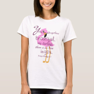 Flamingo tropical Bible Verse T-Shirt