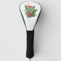 Flamingo tropical leaves driver