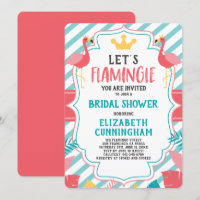 Flamingo Tropical Let's Flamingle Bridal Shower