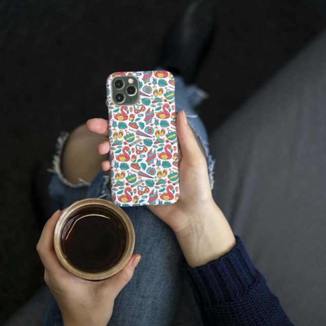Flamingo Tropical Summer Pattern  Case-Mate iPhone Case (Creator Uploaded)