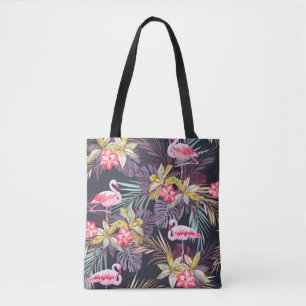Flamingo Tropical: Summer Seamless Pattern Tote Bag
