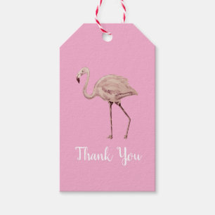 Flamingo Tropical Thank You Party Gift Tags