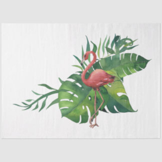 Flamingo Tropical Vibes Series Design 9 Tissue Paper