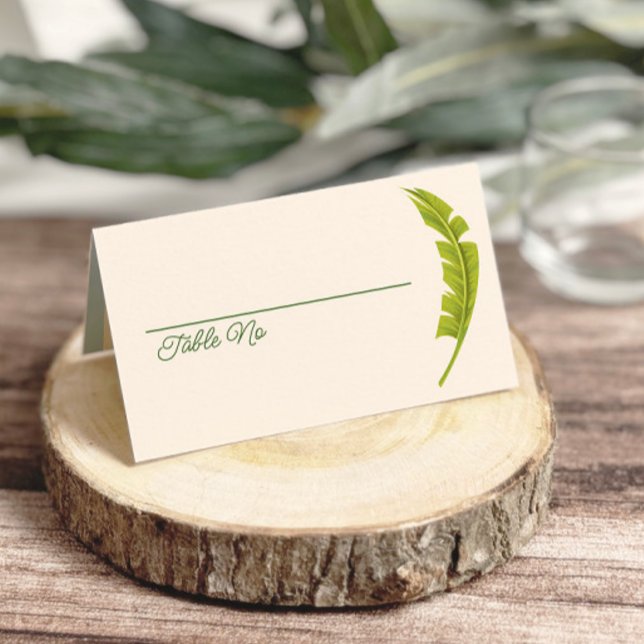 Flamingo Tropics Coastal Seaside Wedding Place Card (Creator Uploaded)