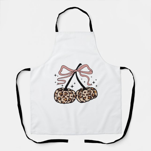 Flamingo Turkey Cute Flamingo Turkey Fall Leaf Tha Apron (Front)