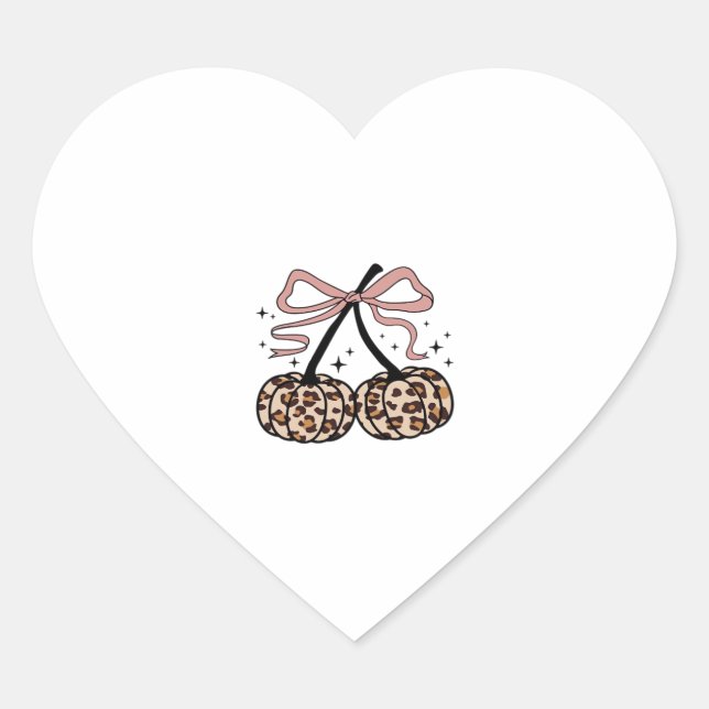 Flamingo Turkey Cute Flamingo Turkey Fall Leaf Tha Heart Sticker (Front)