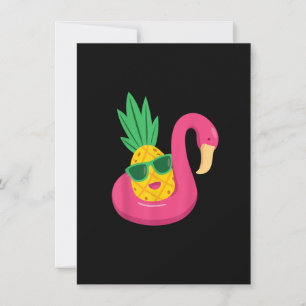 Flamingo Upside Down Pineapple Swinger  Men & Wome Invitation