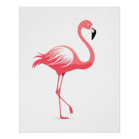 Flamingo Vector Art Animal Modern Urban Graphic
