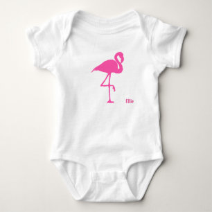 Flamingo Vest Baby Bodysuit