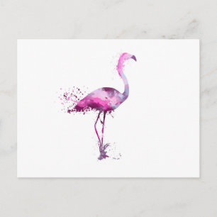 Flamingo Wall Art Pink Print Poster Postcard