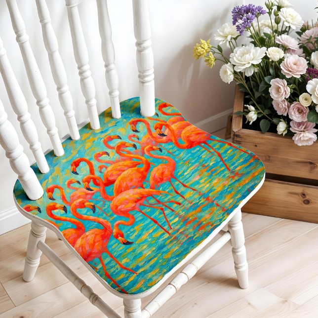 Flamingo Wall Art Poster Or Decoupage Paper (This is a mockup, your design may appear larger/smaller depending on size purchased.)