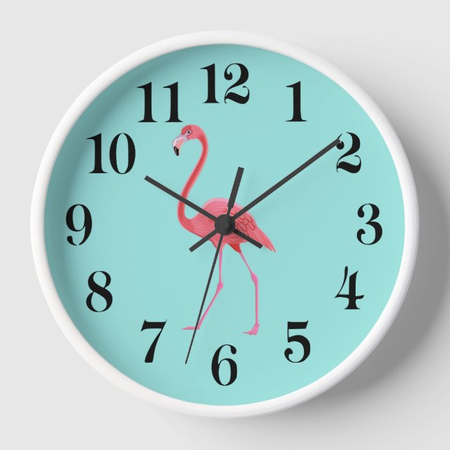 Flamingo Wall Clock (Front)