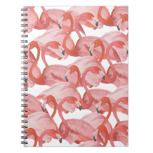 Flamingo Watercolor: Seamless Pattern Notebook
