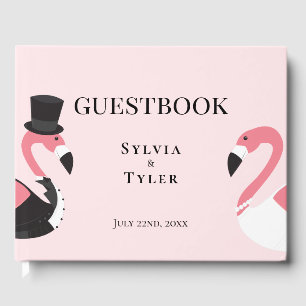Flamingo Wedding Guest Book