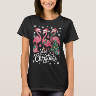 Flamingo Weihnachts T-Shirt – Merry Christmas