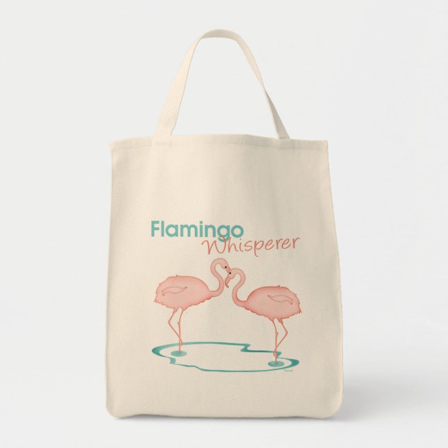 Flamingo Whisperer Tote Bag (Front)