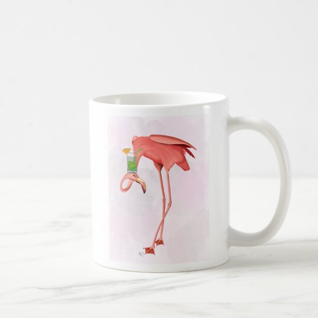 Flamingo with a Cocktail Coffee Mug (Right)