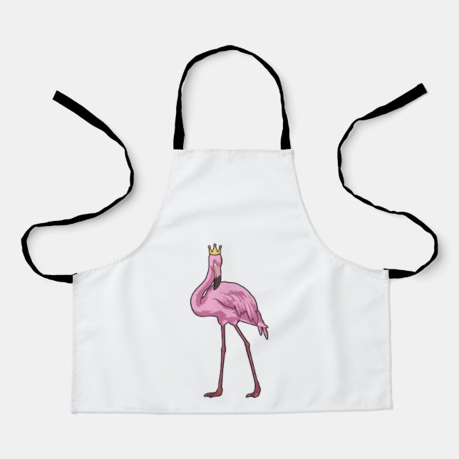 Flamingo with Crown Apron (Front)